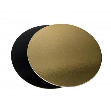 Disco nero/oro bordo liscio 10 kg n°18